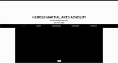 Desktop Screenshot of heroesmma.com